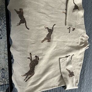 Entro Leopard Print Mock Neck Sweater. Size 2X.